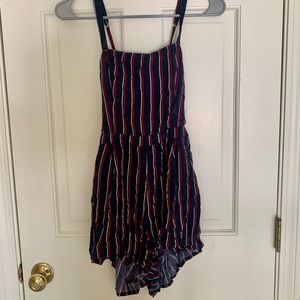 HOLLISTER Red,white,blue striped romper
